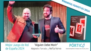 Alguien Debe Morir Portada de Entrega de premios Ignotus